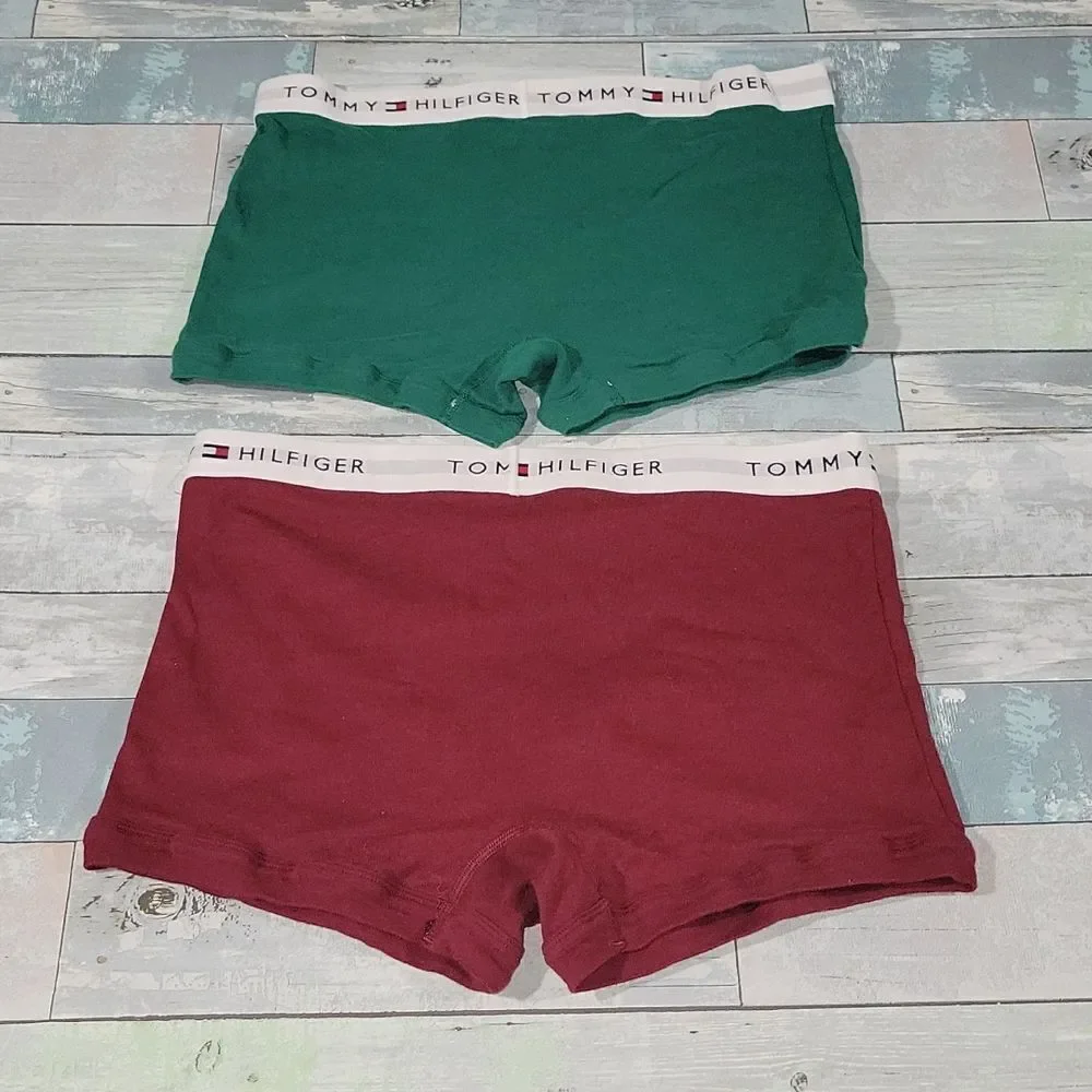 Tommy Hilfiger Maroon & Green briefs sz Large